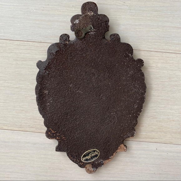 SOLD Boston Syroco Wood Goethe Lord Byron Wall Plaques Vintage - Picture 7 of 8